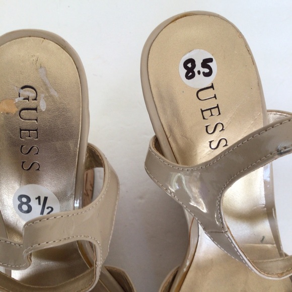 GUESS CORK WEDGE STRAPPY PLATFORM SANDALS SIZE 8.5 - Picture 12 of 16